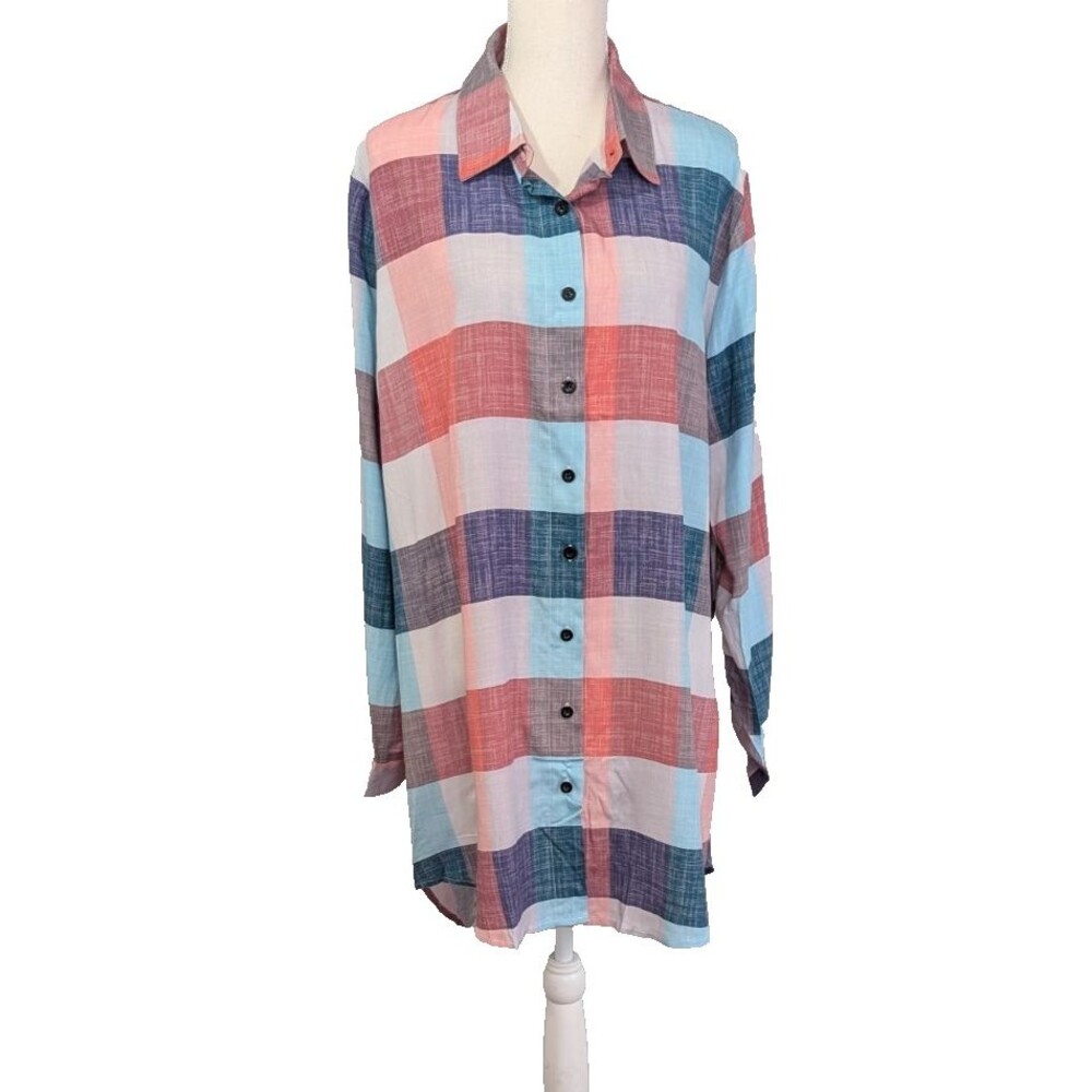 Women's Choove Long Stripped Blouse Size XXL NWOT
